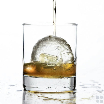 Elevate Your Cocktail Experience with Glacio's Premium Silicone Ice Cube Tray - 4 Spheres & 6 Cubes for Perfectly Slow-Melting Ice