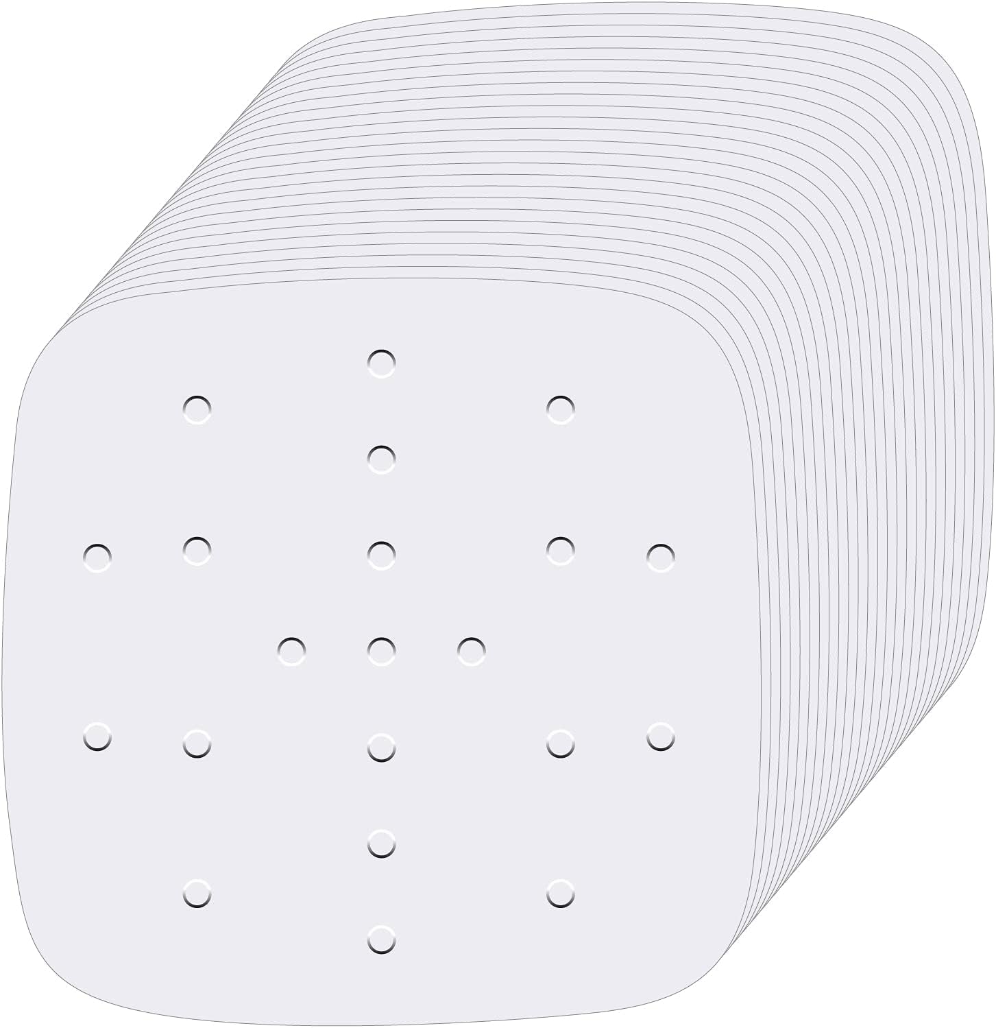 Revolutionize Your Cooking with 200 Unbleached Air Fryer Liners - Perfectly Sized 8.5 Inch Square Perforated Parchment Paper for Effortless Baking and Steaming!